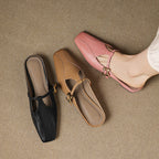 Keva | Mules in Pelle Genuina