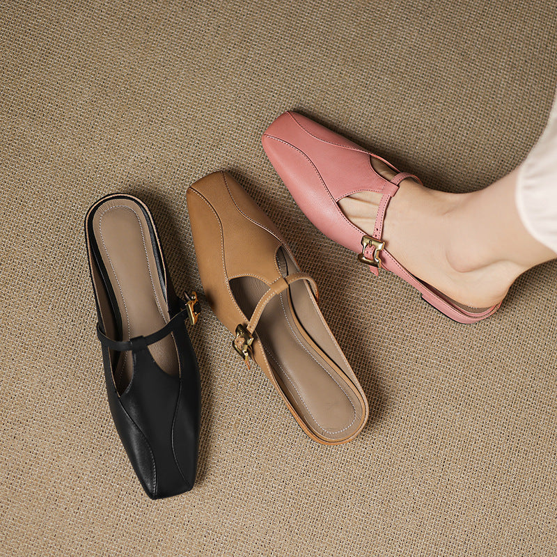 Keva | Mules in Pelle Genuina