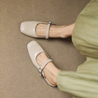 Novie | Mules Mary Jane in Pelle Genuina