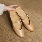 Mules in pelle genuina Merisa