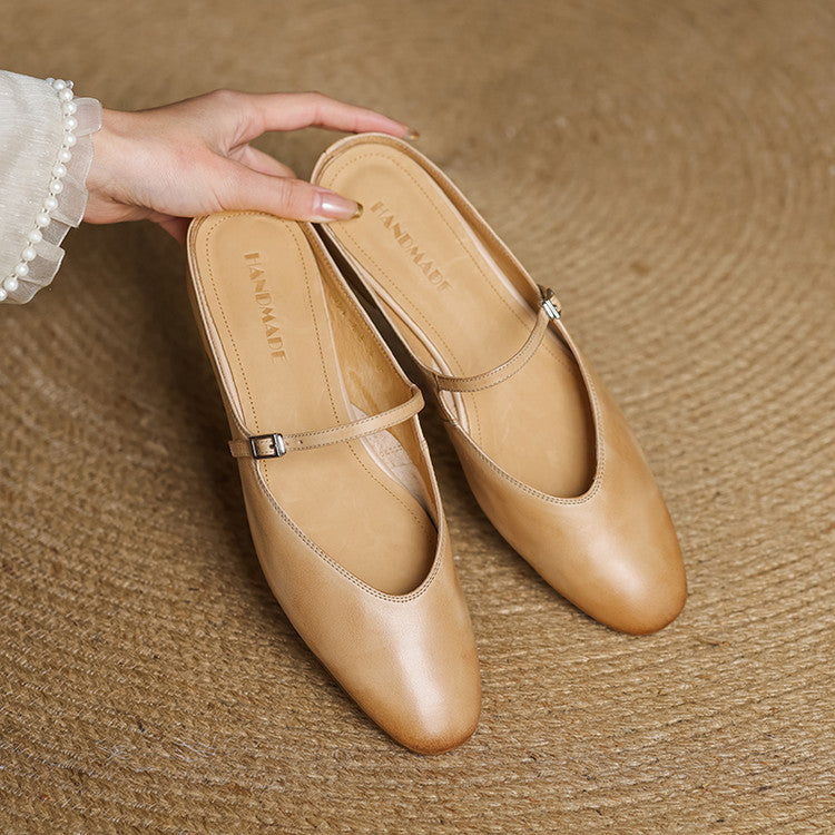 Mules in pelle genuina Merisa