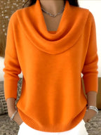 Julia | Maglieria Collo Drappeggiato