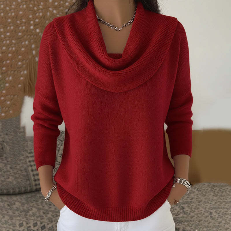 Julia | Maglieria Collo Drappeggiato