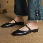 Mules in pelle genuina Merisa