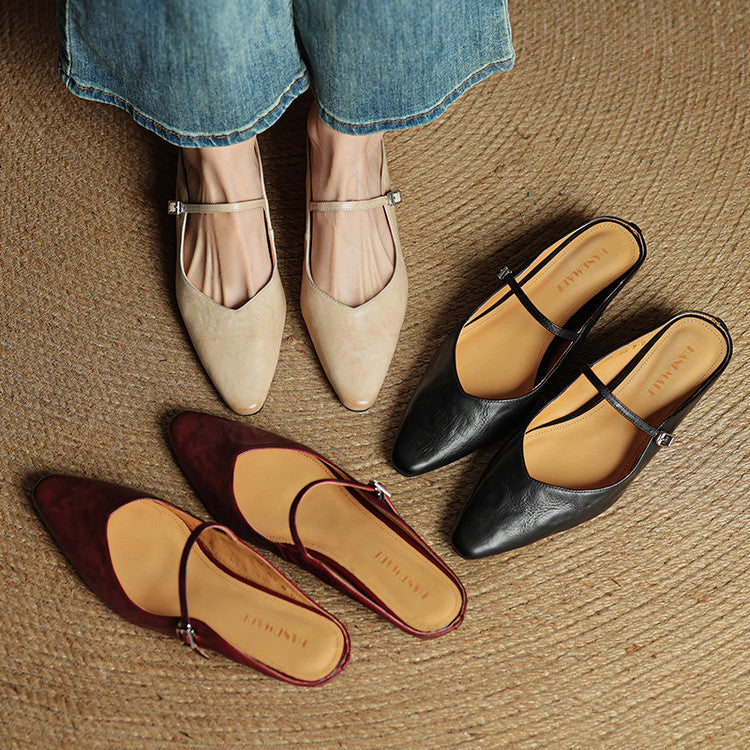 Orella | Mules in pelle genuina
