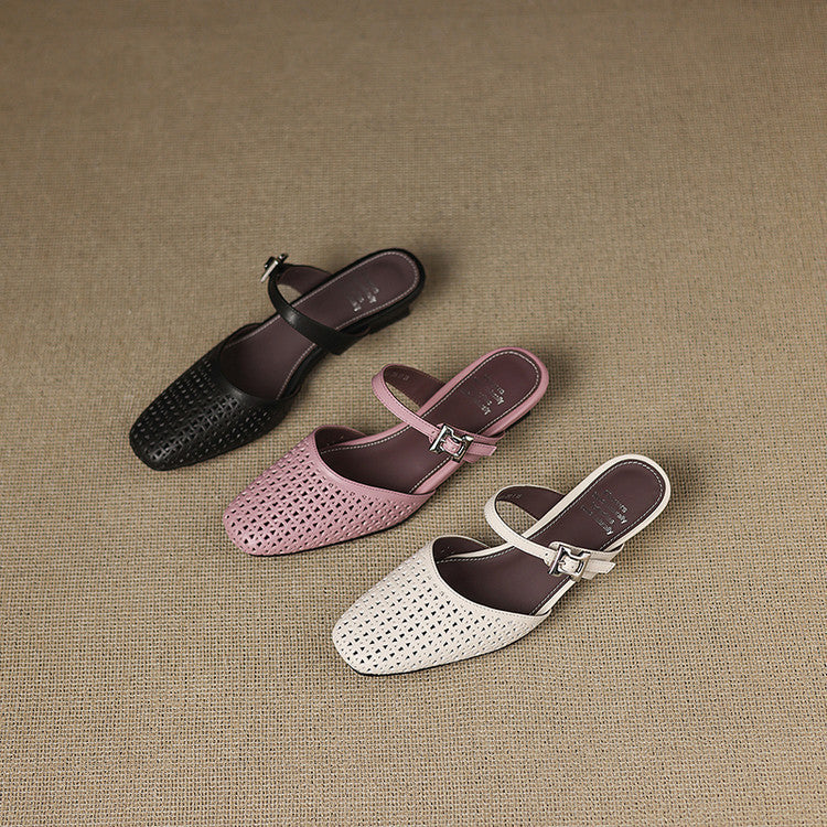 Ovia | Mules in Pelle Genuina