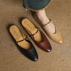 Mules in pelle genuina Merisa