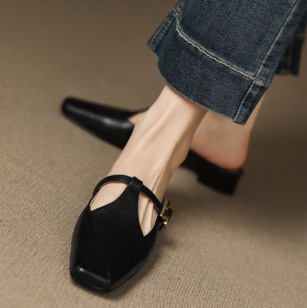 Keva | Mules in Pelle Genuina
