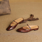 Mules in pelle genuina Merisa