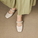 Novie | Mules Mary Jane in Pelle Genuina