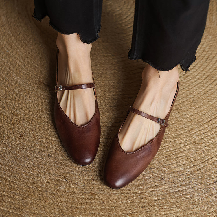 Mules in pelle genuina Merisa