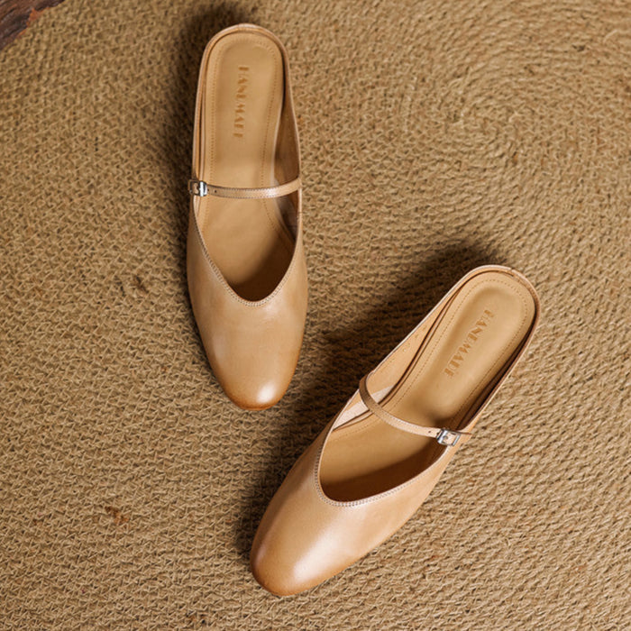Mules in pelle genuina Merisa