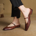 Mules in pelle genuina Merisa