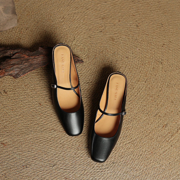 Mules in pelle genuina Esmer