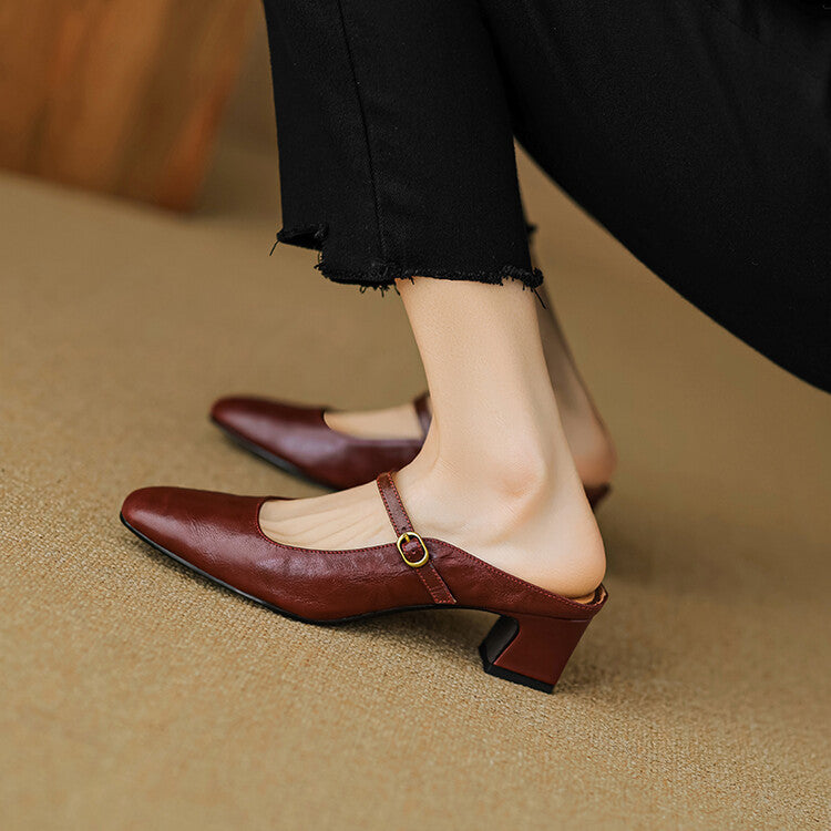 Vian | Mules in Pelle Genuina