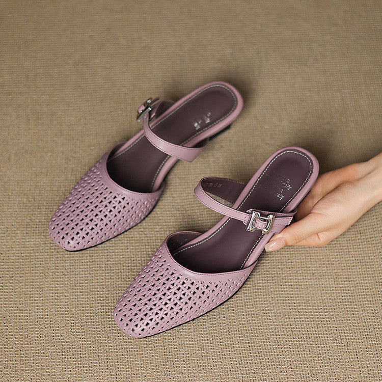 Ovia | Mules in Pelle Genuina