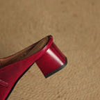 Mules in pelle genuina Esmer