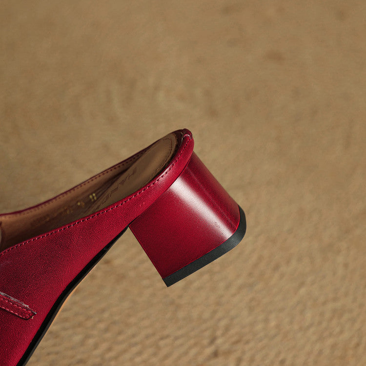 Mules in pelle genuina Esmer