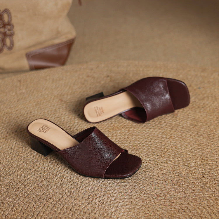 Avena | Mules in Pelle Genuina