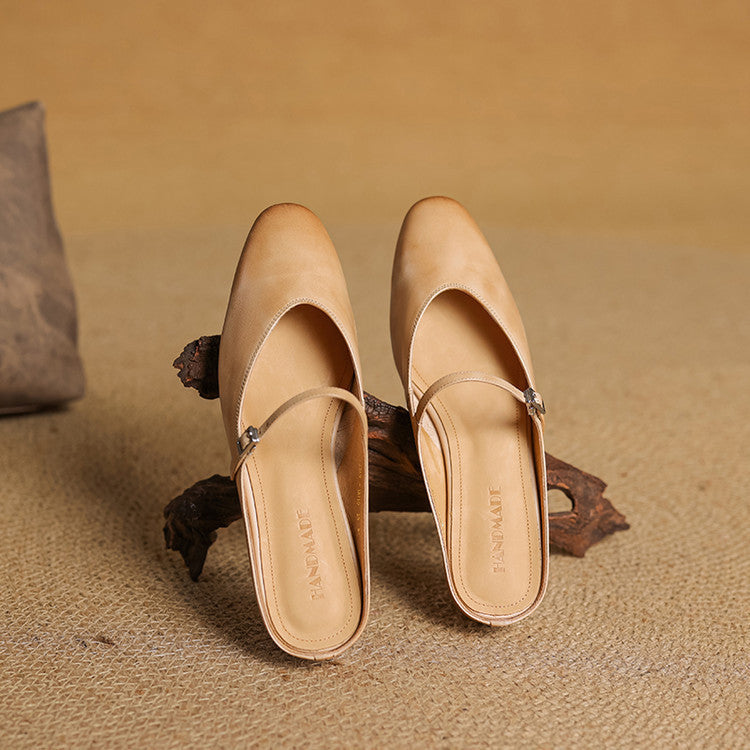 Marvyn | Mules in Pelle Genuina
