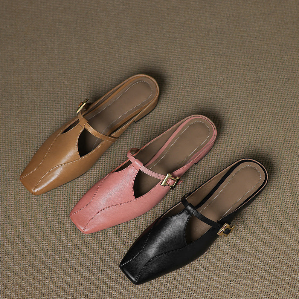Keva | Mules in Pelle Genuina