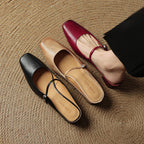 Mules in pelle genuina Esmer
