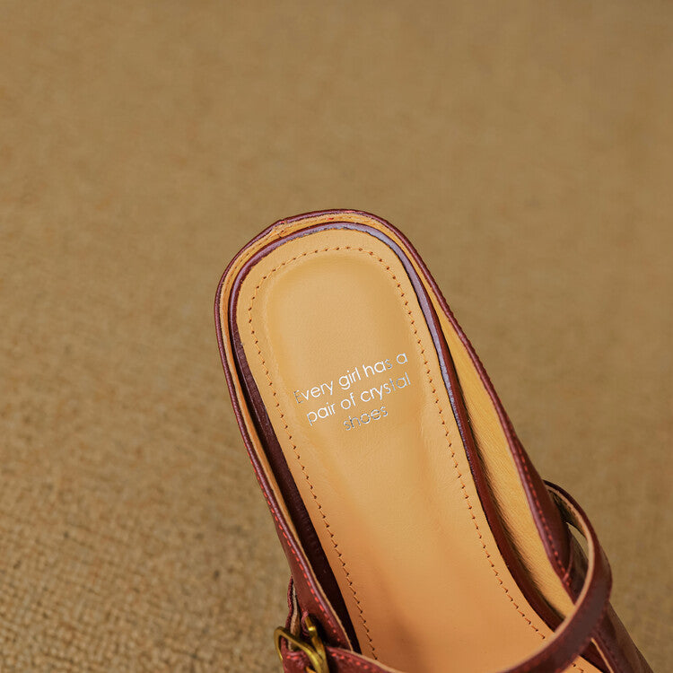 Vian | Mules in Pelle Genuina