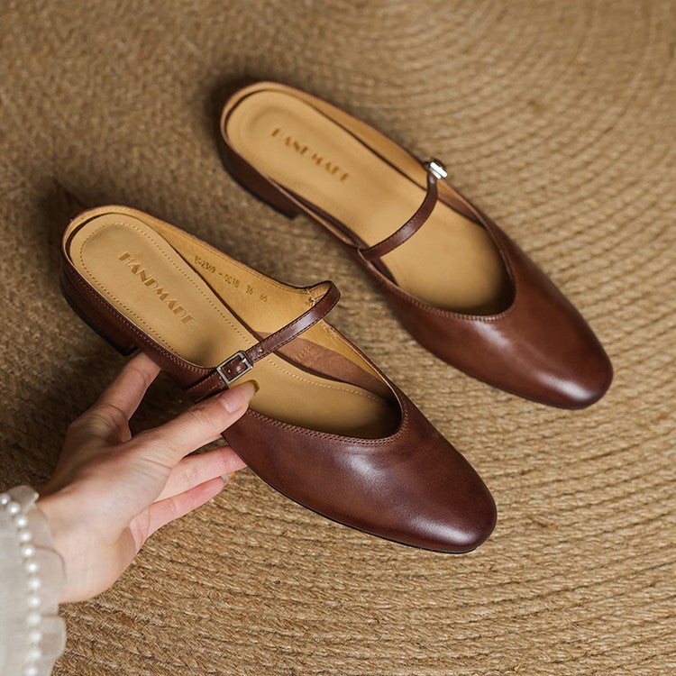 Mules in pelle genuina Merisa