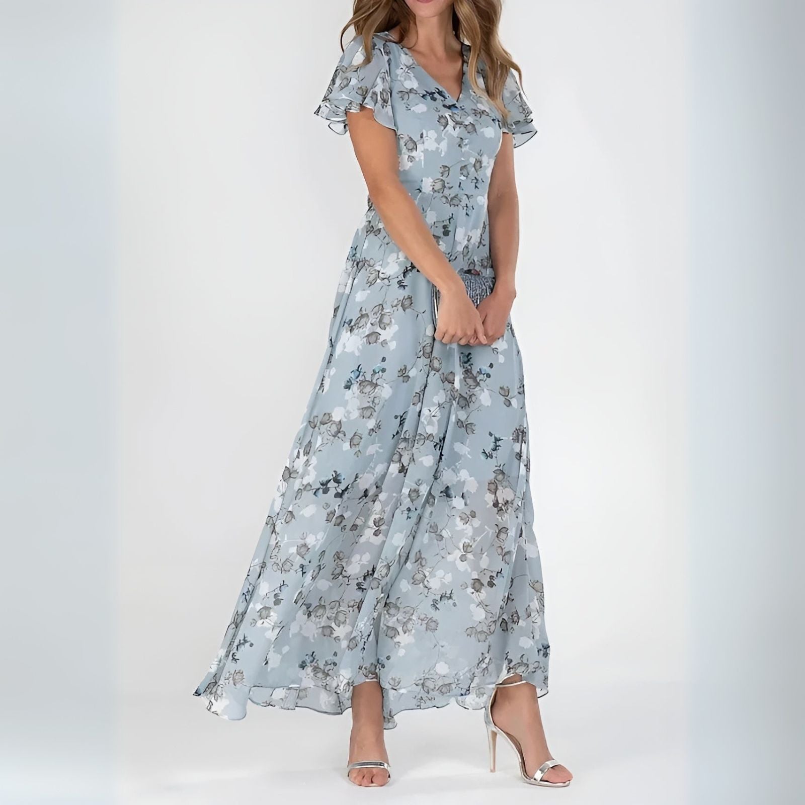 Alessia | Abito Lungo Floreale