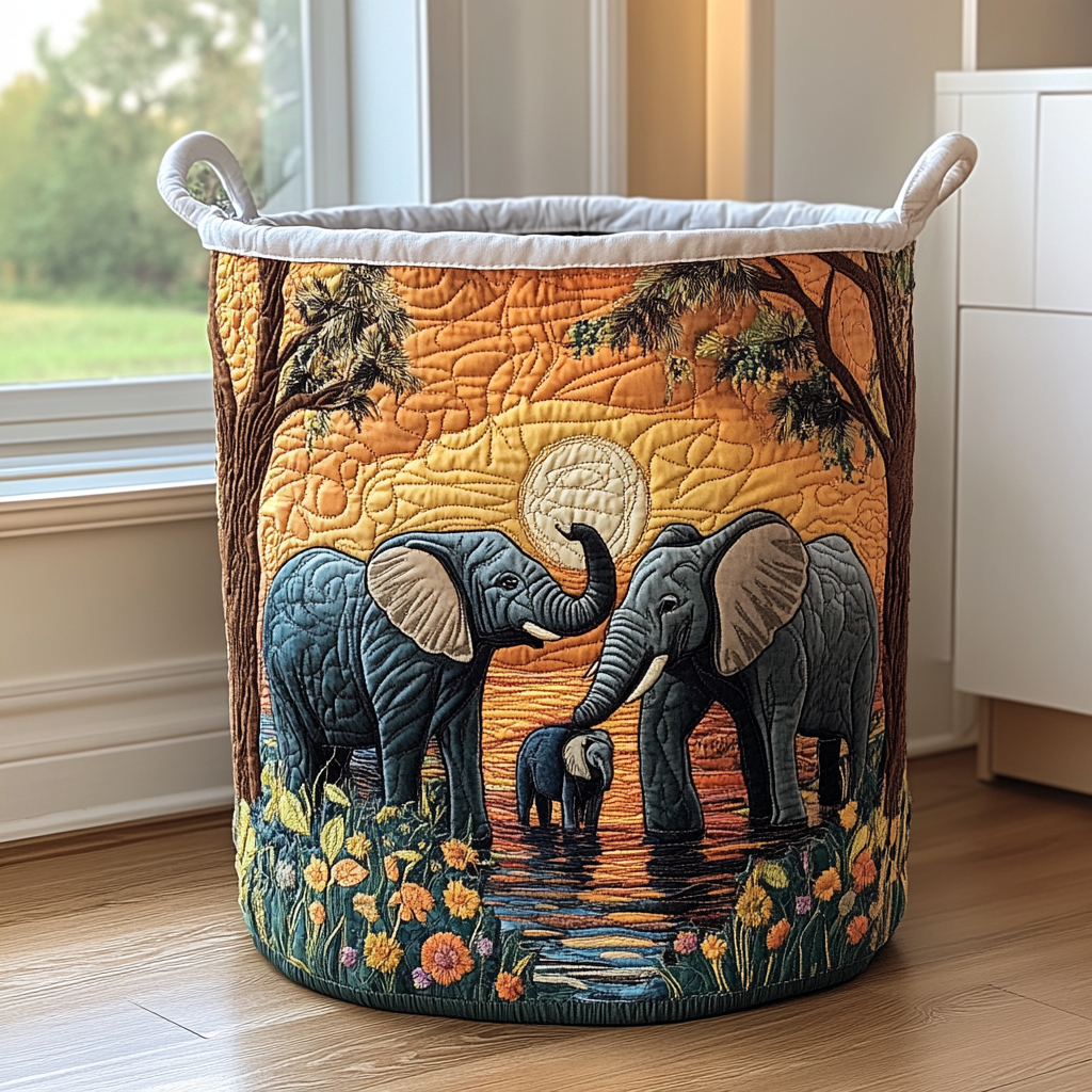 Cesto portabiancheria Rustic Elephant