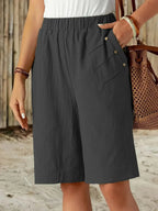 Céline | Shorts in cotone e lino