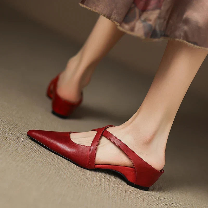 Aluna | Mules in pelle genuina
