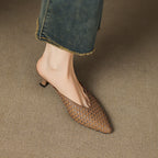 Olivia | Mules in Pelle Genuina