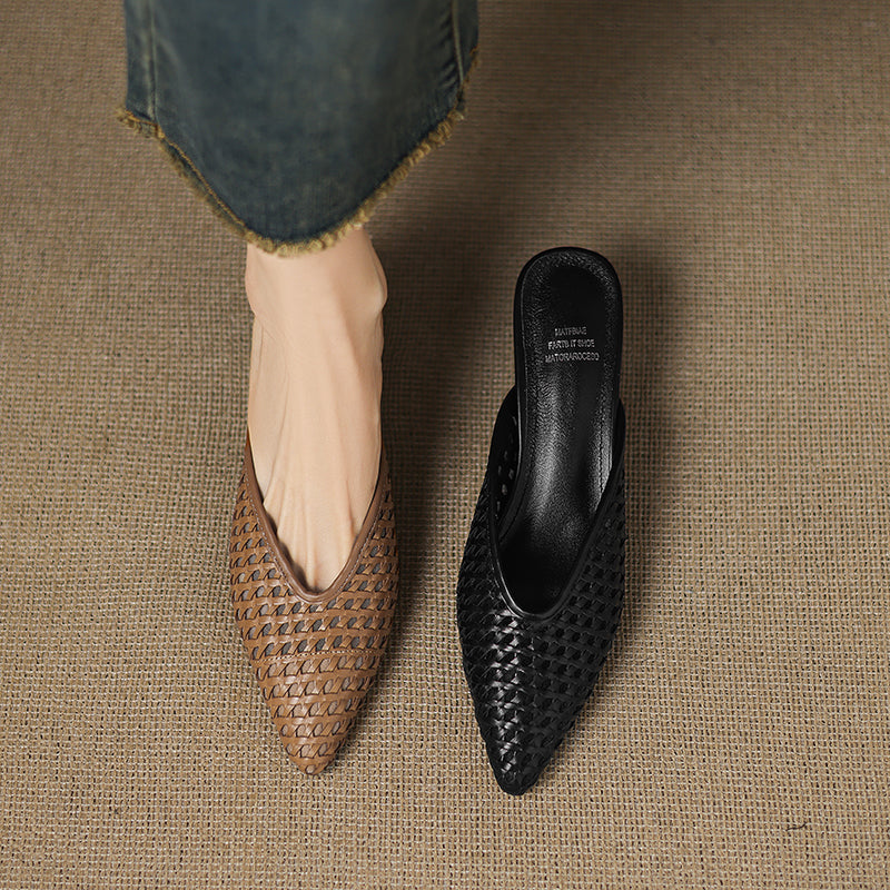 Olivia | Mules in Pelle Genuina