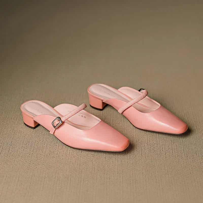 Kera | Mules Mary Jane in Pelle Genuina