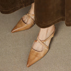 Aluna | Mules in pelle genuina