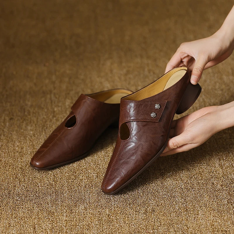 Agnit | Mules in Pelle Genuina