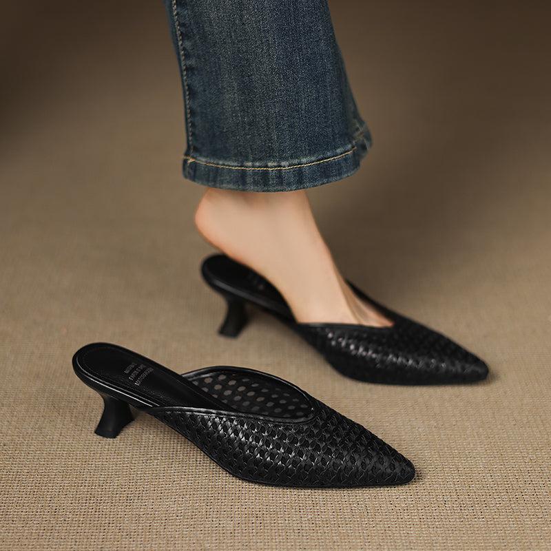 Olivia | Mules in Pelle Genuina