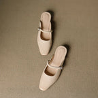 Kera | Mules Mary Jane in Pelle Genuina