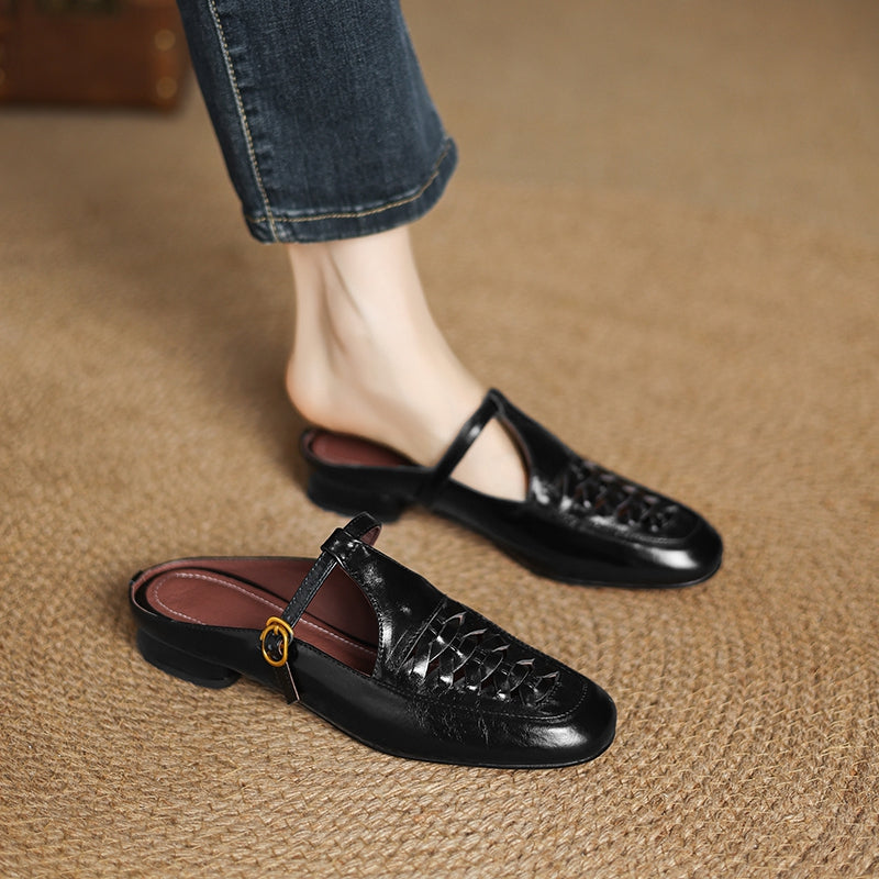 Elya | Mules in Pelle Genuina