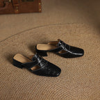 Mules in pelle genuina Ivora