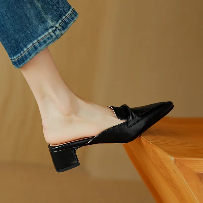 Alaya | Mules in Pelle Genuina
