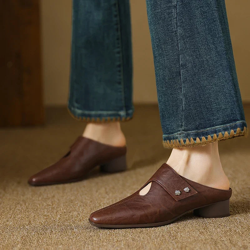 Agnit | Mules in Pelle Genuina