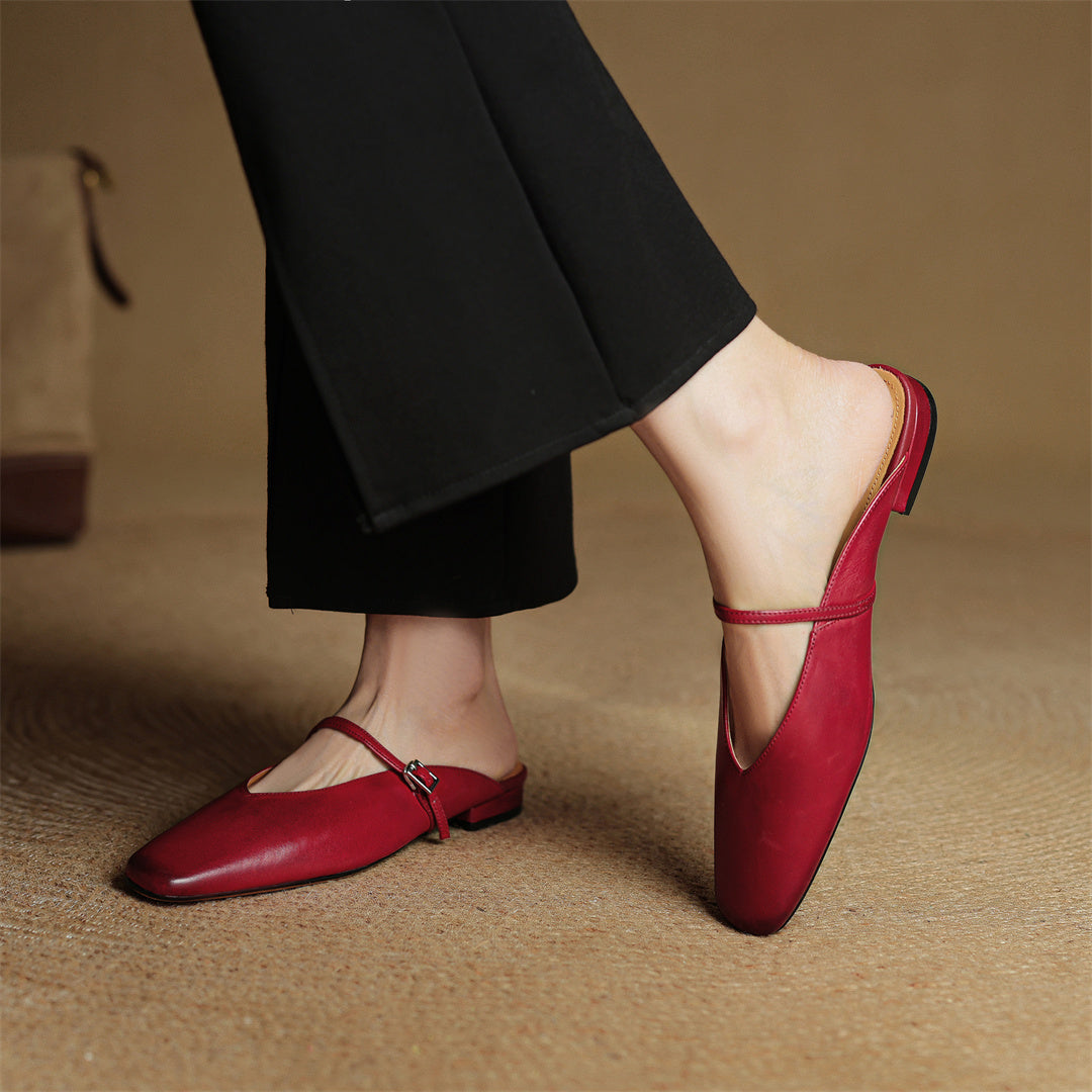 Miral | Mules in Pelle Genuina