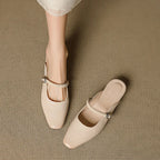 Kera | Mules Mary Jane in Pelle Genuina