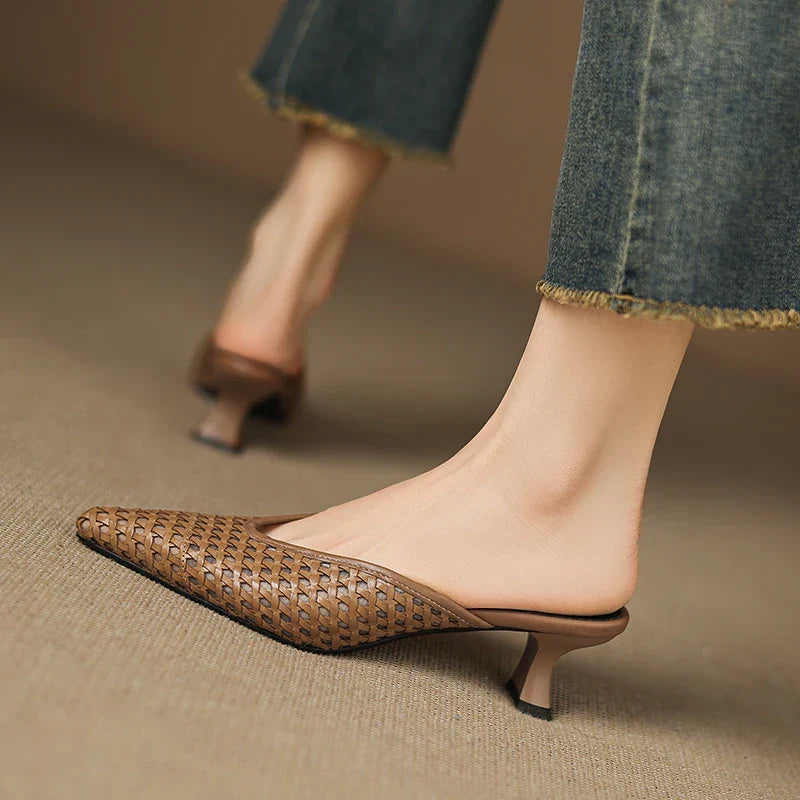 Olivia | Mules in Pelle Genuina