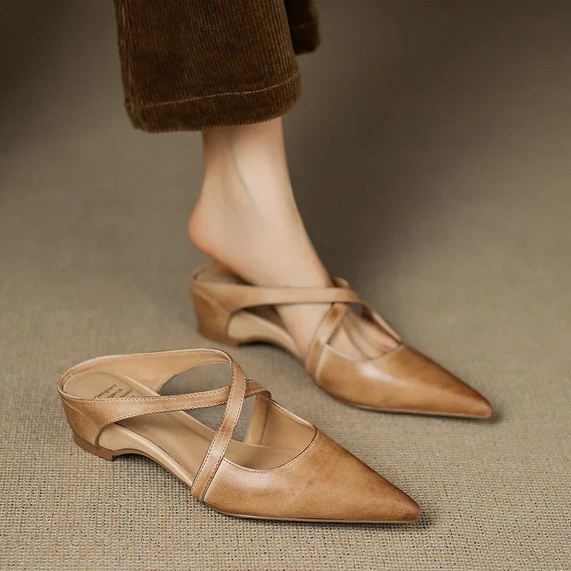Aluna | Mules in pelle genuina