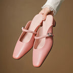 Kera | Mules Mary Jane in Pelle Genuina