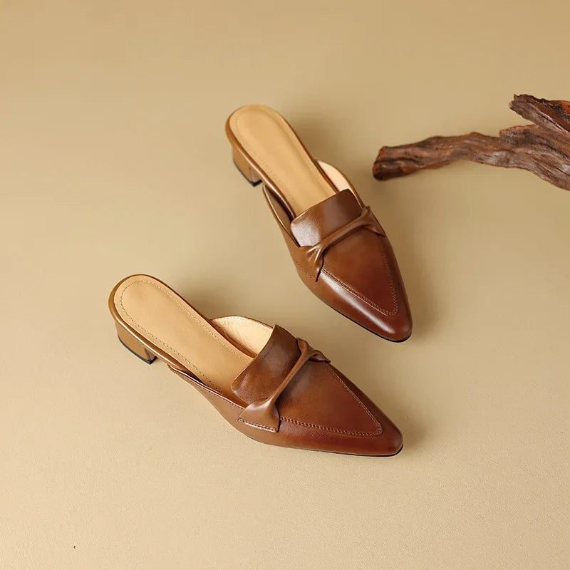 Alaya | Mules in Pelle Genuina
