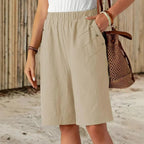Céline | Shorts in cotone e lino
